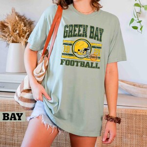 Comfort Colors Green Bay Football T-Shirt, Unisex Football Shirt, Green Bay Football Tee, Game Day T-Shirt, Green Bay Sports Gear For Kids