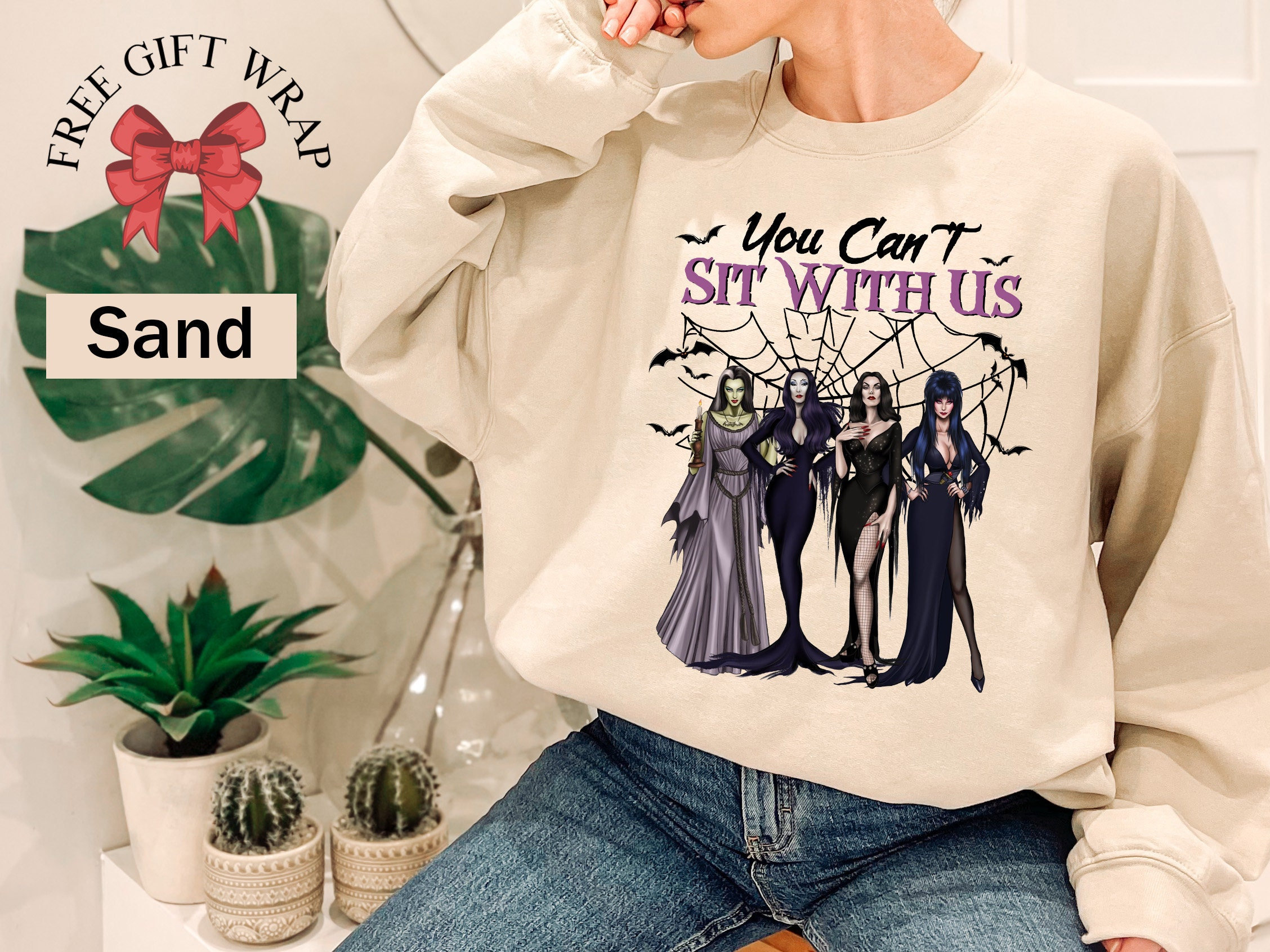 Disney Hocus Pocus Faces Blanco - Textil Camisetas Manga Larga Hombre