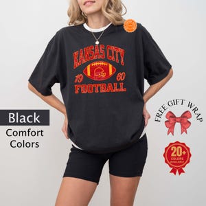 Comfort Colors Kansas City Sports Gear, Football Game Day T-Shirt, Unisex Kansas City Shirts, Gift For Her, Family Matching Tee For Football