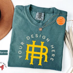 Comfort Colors Custom Design T-Shirt, Customize Design Shirt, Company Logo, Custom Sports Gear, Your Business Logo Shirt Family Matching Tee