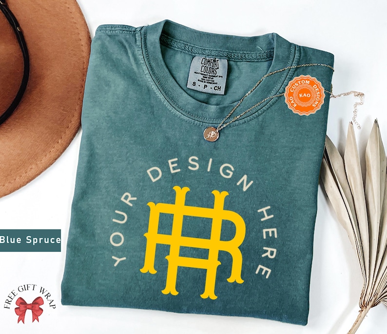 Comfort Colors Custom Design T-Shirt, Customize Design Shirt, Company Logo, Custom Sports Gear, Your Business Logo Shirt Family Matching Tee