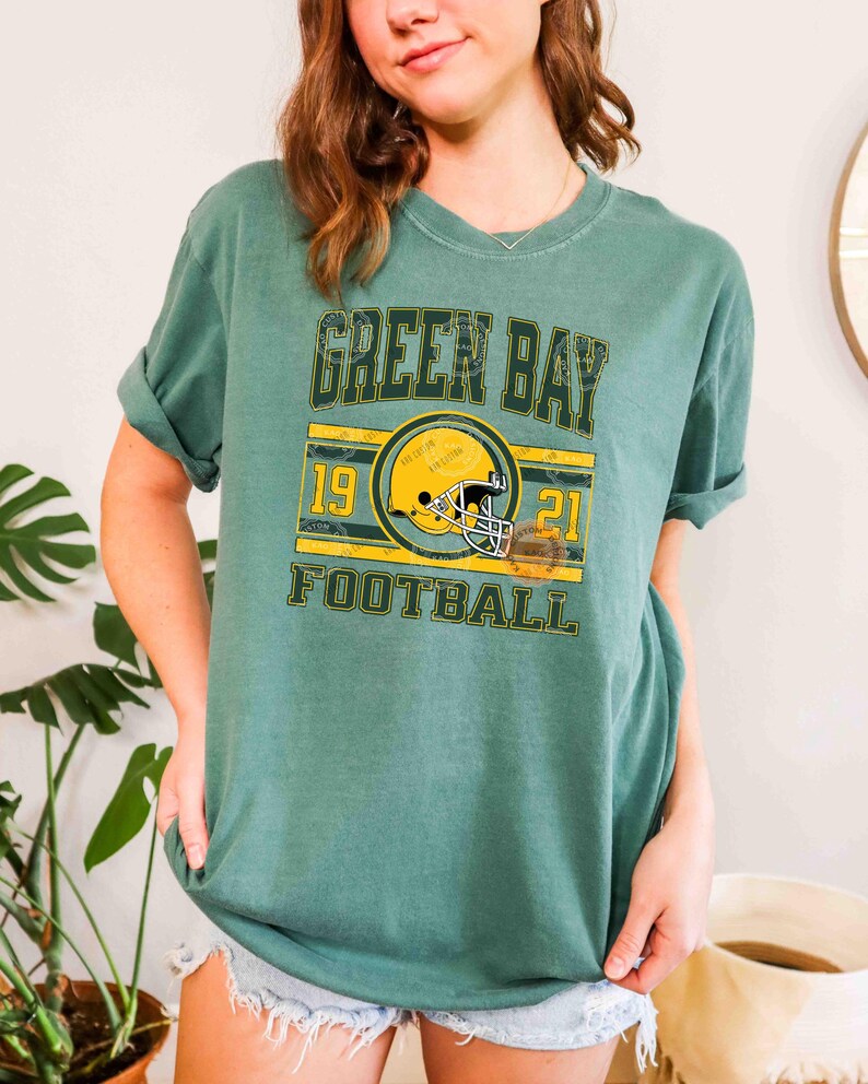 Comfort Colors Green Bay Football T-Shirt, Unisex Football Shirt, Green Bay Football Tee, Game Day T-Shirt, Green Bay Sports Gear For Kids