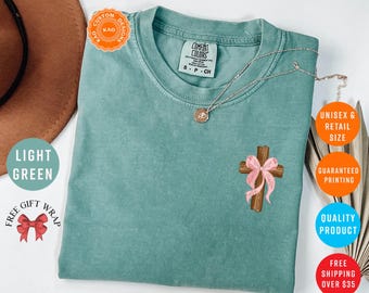Faith Based Shirts, Christian Cross T-Shirt, Comfort Colors Religious Tee, Easter Outfit