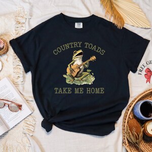 Vintage Frog T-Shirt, Unisex Funny Shirts, Take Me Home T-Shirt, Comfort Colors, 90s Nostalgia Tee, Cottagecore Frog Shirts,  Gifts For