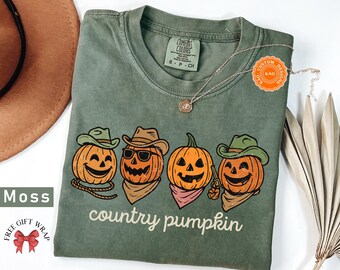 Comfort Colors Pumpkin T-Shirt: Western Halloween Outfit
