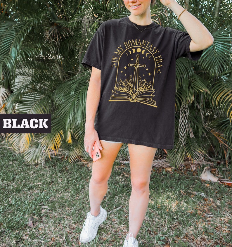 Comfort Colors In My Fantasy Era Shirt, Fantasy Book Tee, Dark Academia Shirt, Book Lover Gift, Birthday Gifts, Trendy Ring Tee, Sword Shirt