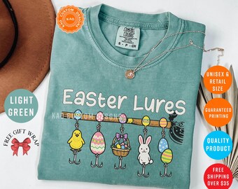 Funny Easter Lures Shirt, Comfort Colors T-Shirt For Women & Kids, Spring Holiday Graphic