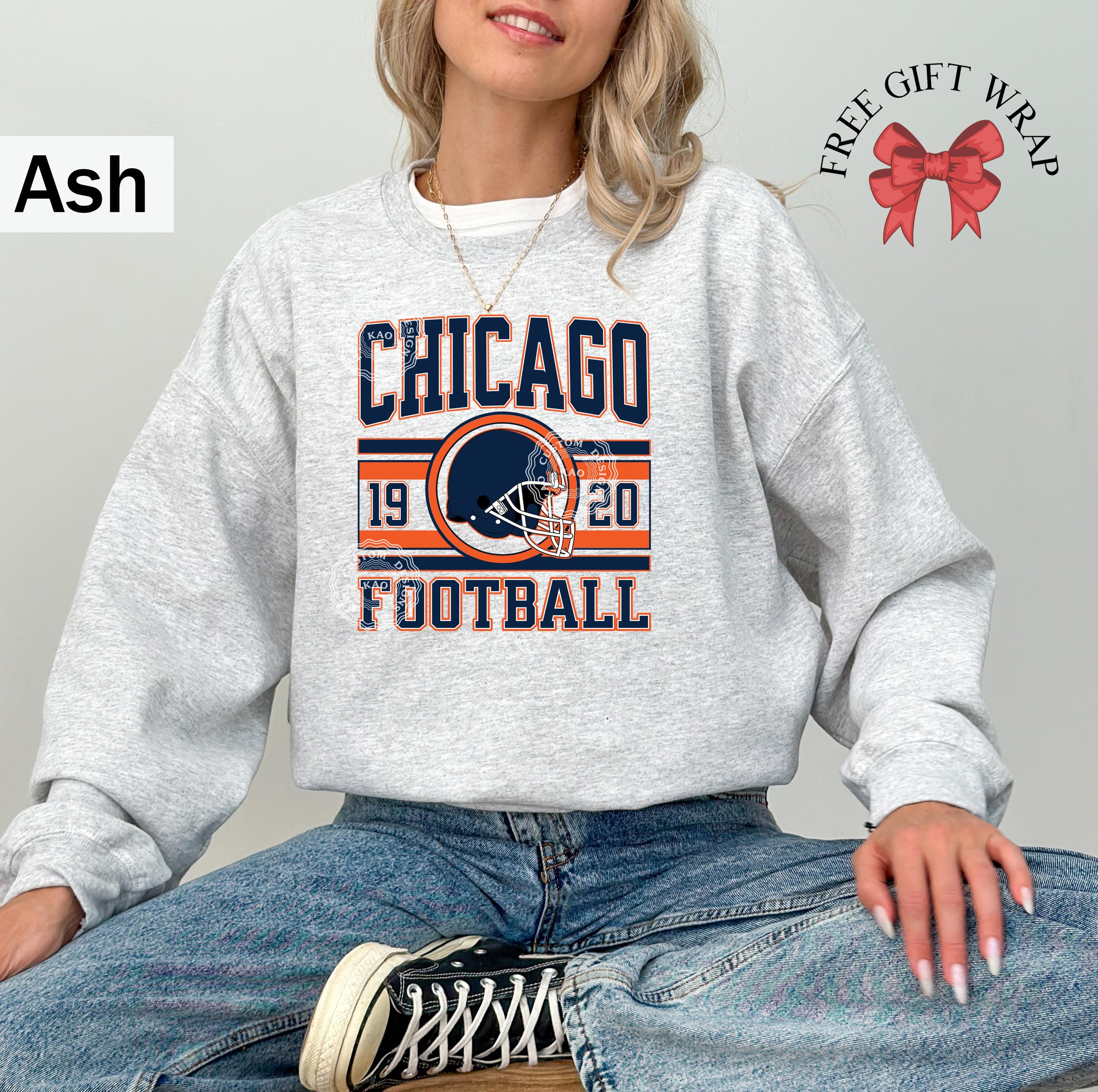 Sweatshirt Chicago Art Déco - Style Rétro Blanc Pour Fana De Windy City