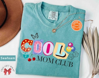 Comfort Colors Mom Club T-Shirt, Retro Graphic Tee