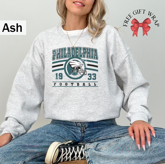 Philadelphia Football Sweatshirt, Vintage Eagle Shirts, Woman Sports Gear, Philadelphia Sweater, Game Day Apparel For kid, Football Pullover