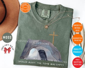 Christian T-Shirt, The Tomb Was Empty, Faith-Based Tee, Easter Shirts, Comfort Colors Religious Top