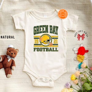 Green Bay Football Onesie, Toddler And Youth Shirts, Football Team Baby Onesie, Kids Game Day T-Shirt, Girly Sports Gear, Vintage Packer Tee