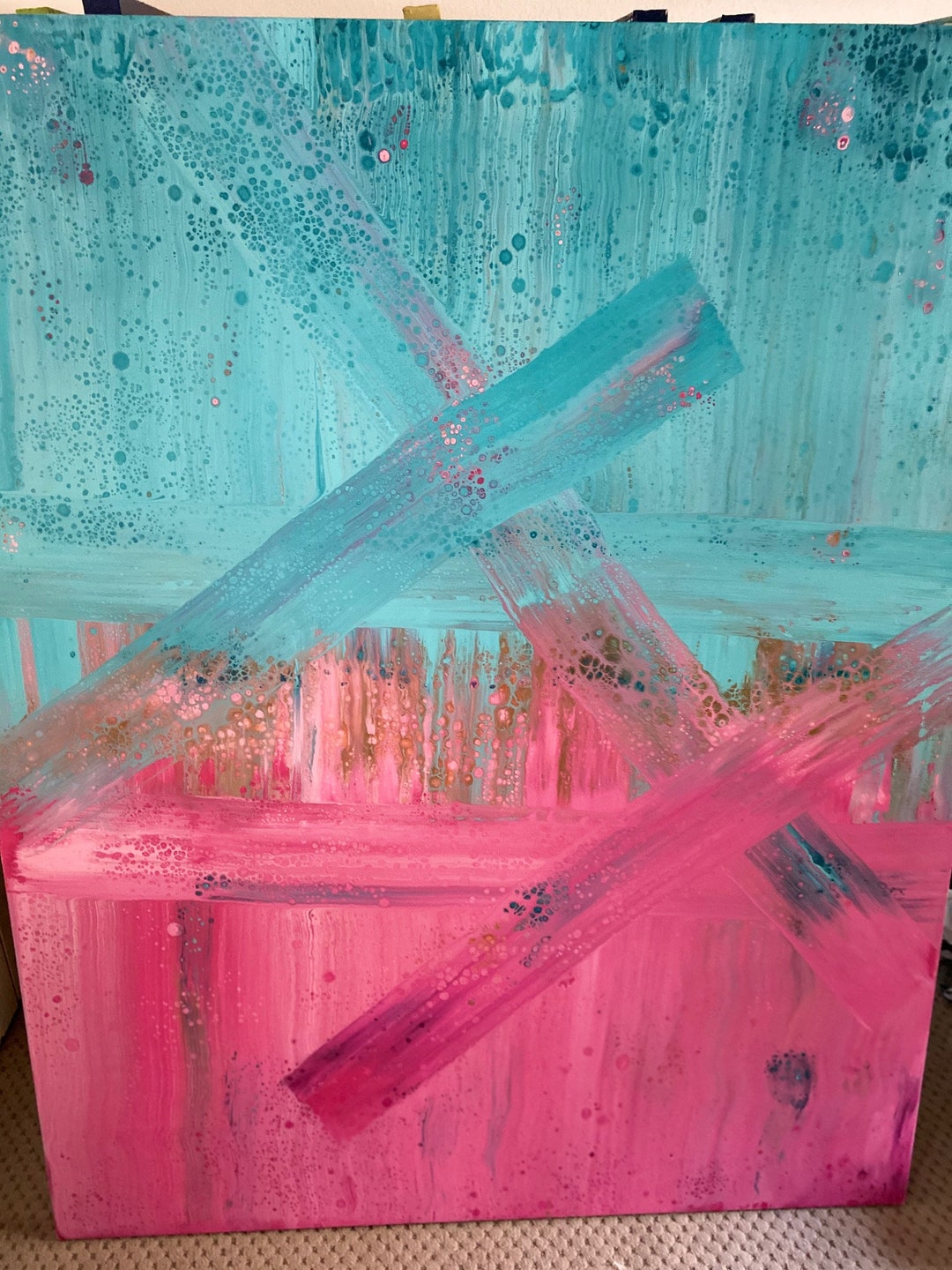 48x60 Canvas for Big Walls paint THE Fence Etsy