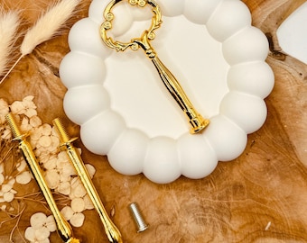 Etagerenstange Mini goldfarben | Etagere Stange | Resin Supplies | Etagerenstange Keramik Etagere | Resin Zubehör | DIY „Classic One Mini“