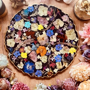 Tray, Resin Tray, Resin Art Tray, Eucalyptus and Hydrangea, Epoxy Tray, Gift, Hydrangeas, Resin Set, Resin Plate, Gift