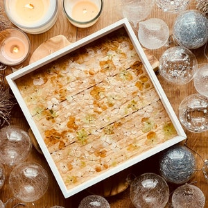 Tray, resin tray, resin art tray, resin tray, epoxy tray, gift, hydrangeas, resin set, gift idea, gift