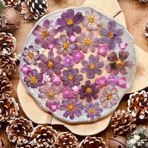 Tray, resin tray, resin art tray, flower tray, gift idea, birthday gift, flower tray, gift, Mother&#39;s Day