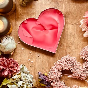Tray, resin tray, resin art tray, silk look tray, gift idea, birthday gift, pink heart tray, gift, Mother&#39;s Day