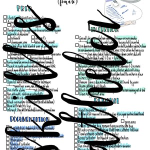 Catéter permanente (hoja de referencia de habilidades) para estudiantes de enfermería