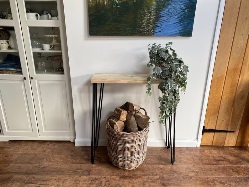 Radiator Cover Console Table Hairpin Legs Rustic Hallway Etsy UK
