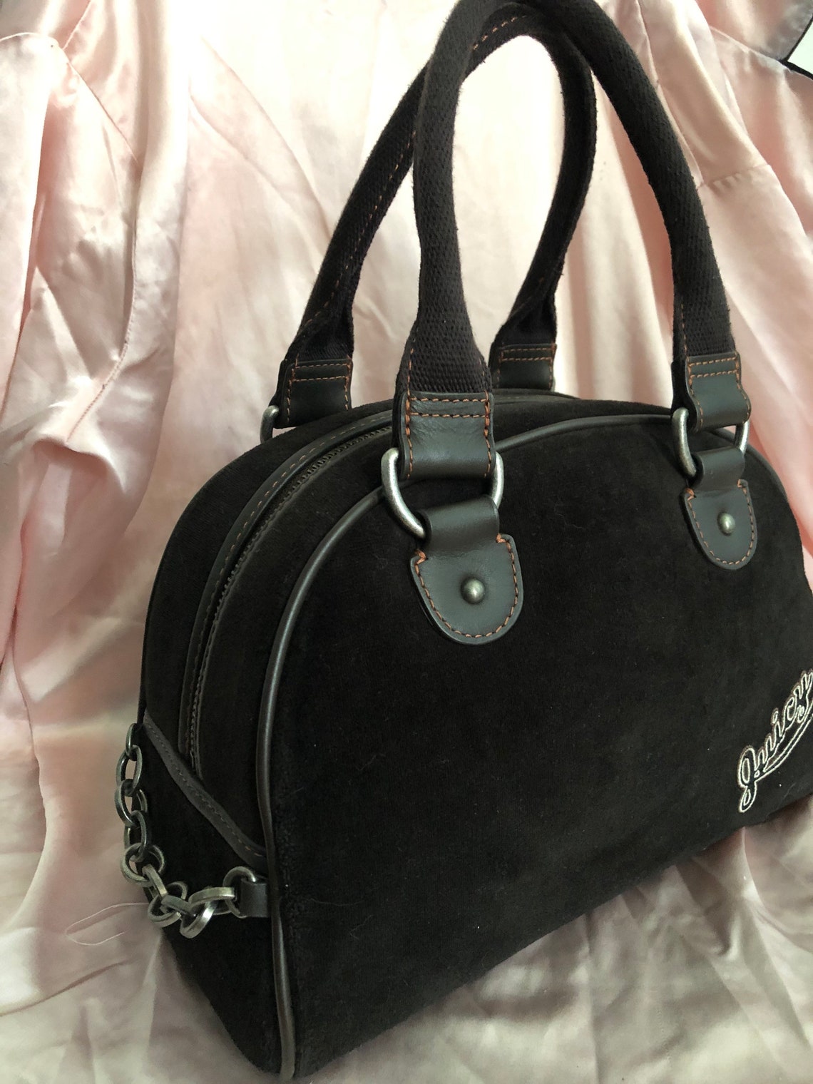 Vintage Juicy Couture Bowler Bag Rare Brown Juicy Couture Etsy