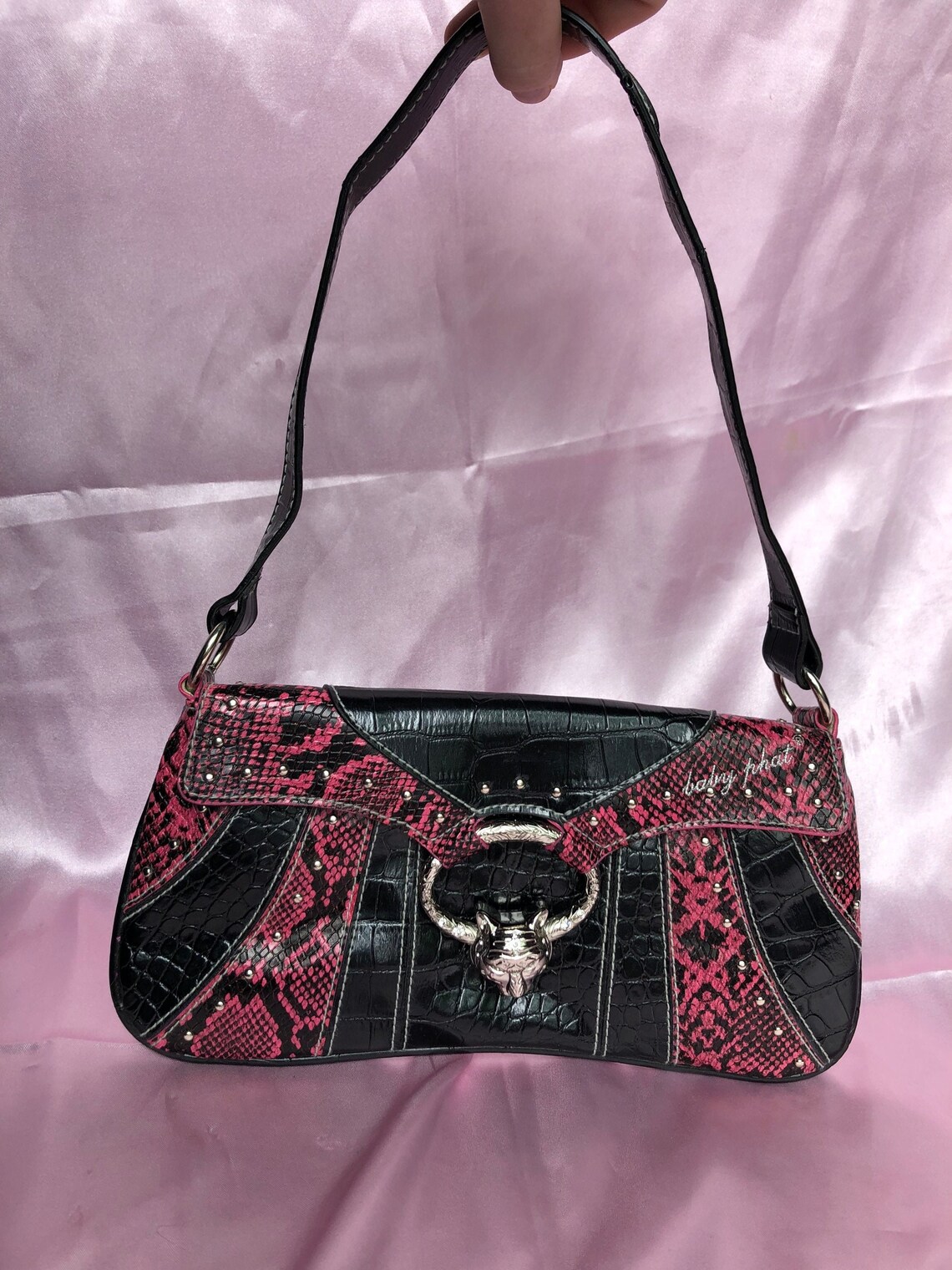 Vintage Y2K Mini Baby Phat Baguette Bag Vintage Rare Pink Etsy