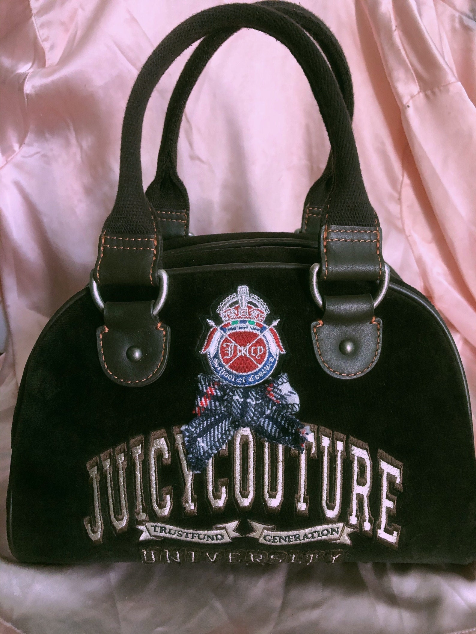 Vintage Juicy Couture Bowler Bag Rare Brown Juicy Couture Etsy