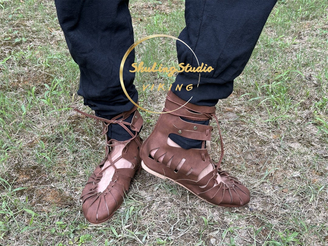 Medieval Renaissance Boots, Medieval Shoes, Fairy Ren Faire Boots, Elf