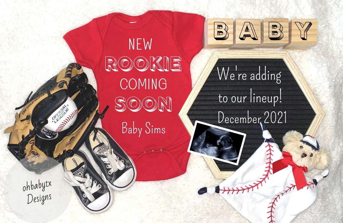 Custom Baby Announcement Digital File Pregnancy Announcement Etsy