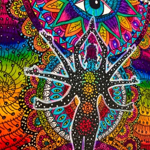 Chakra art print,shiva art print,hippie art print,trippy art print,Psychedelic art print, hippie home decor