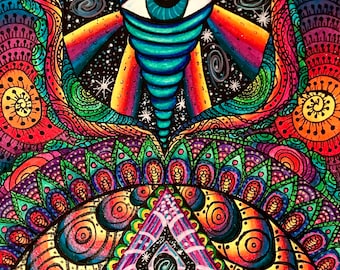 The Psychedelic Years サイケデリック　ヒッピー　レア サイケデリック アート プリント、ヒッピー アート プリント