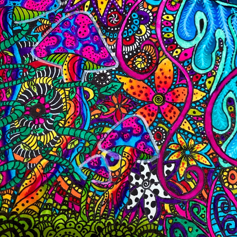 Psychedelic Jellyfish Art, Space Art, Hippie Art, Ufo Art,stoner Art ...