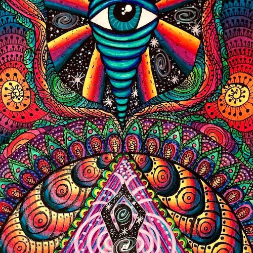 サイケデリックアート　絵画 サイケデリックアート