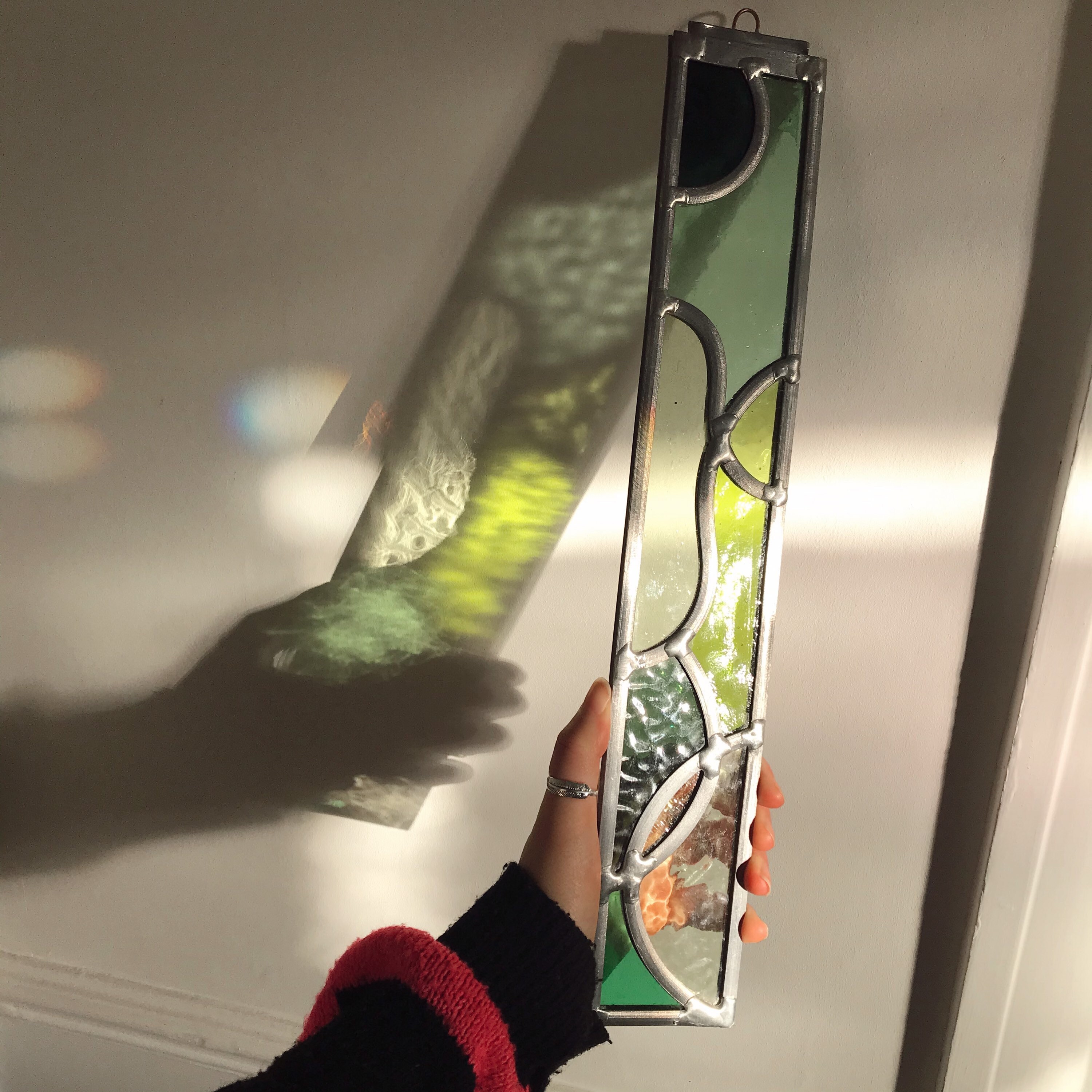 Textured Clear Glass Wall Hanging Etsy