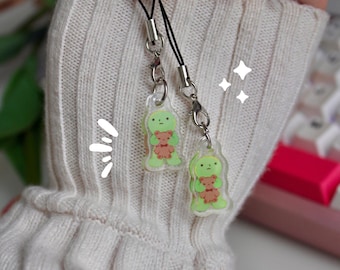 Portachiavi con ciondolo per telefono Smiski / Cinghia per accessorio per telefono Blindbox / Regalo alla moda / Prodotto localmente