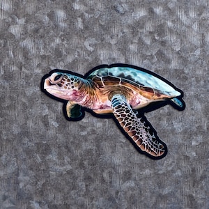 Sea Turtle Magnet | Die-Cut Magnet | Refrigerator Magnet | Car Magnet | Ocean Lover Gift
