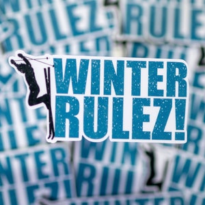 Ski Winter Rules Sticker | Ski Vinyl Sticker
