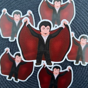 Dracula Sticker | Dracula Costume Sticker | Halloween Vinyl Sticker