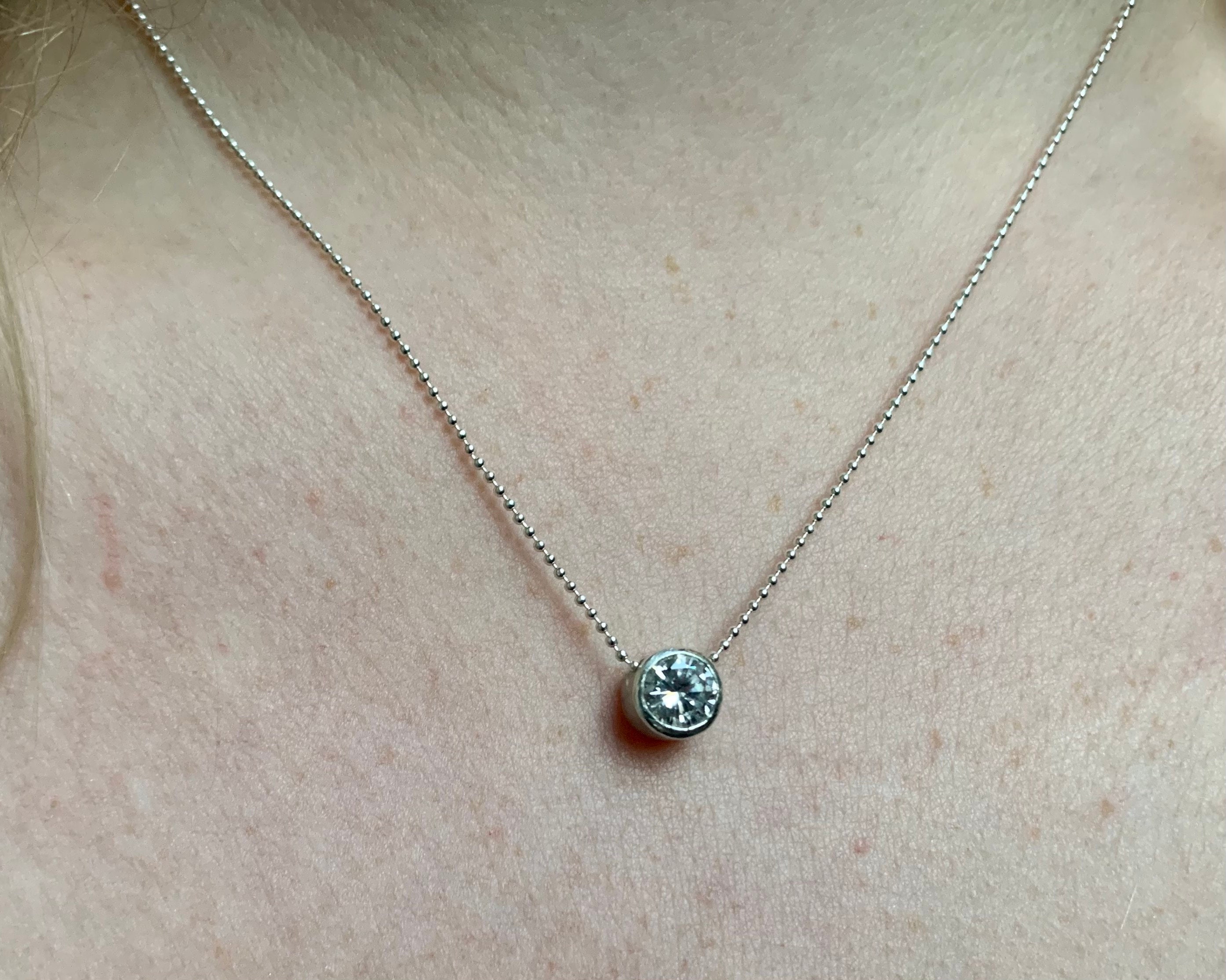 Sterling Silver Slider Pendant Etsy UK