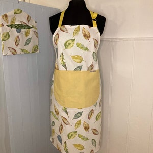 Cotton apron-Full apron-Cotton cooking apron-Gifts for her-Gifts for him-Mother’s day gift-Handmade in the UK