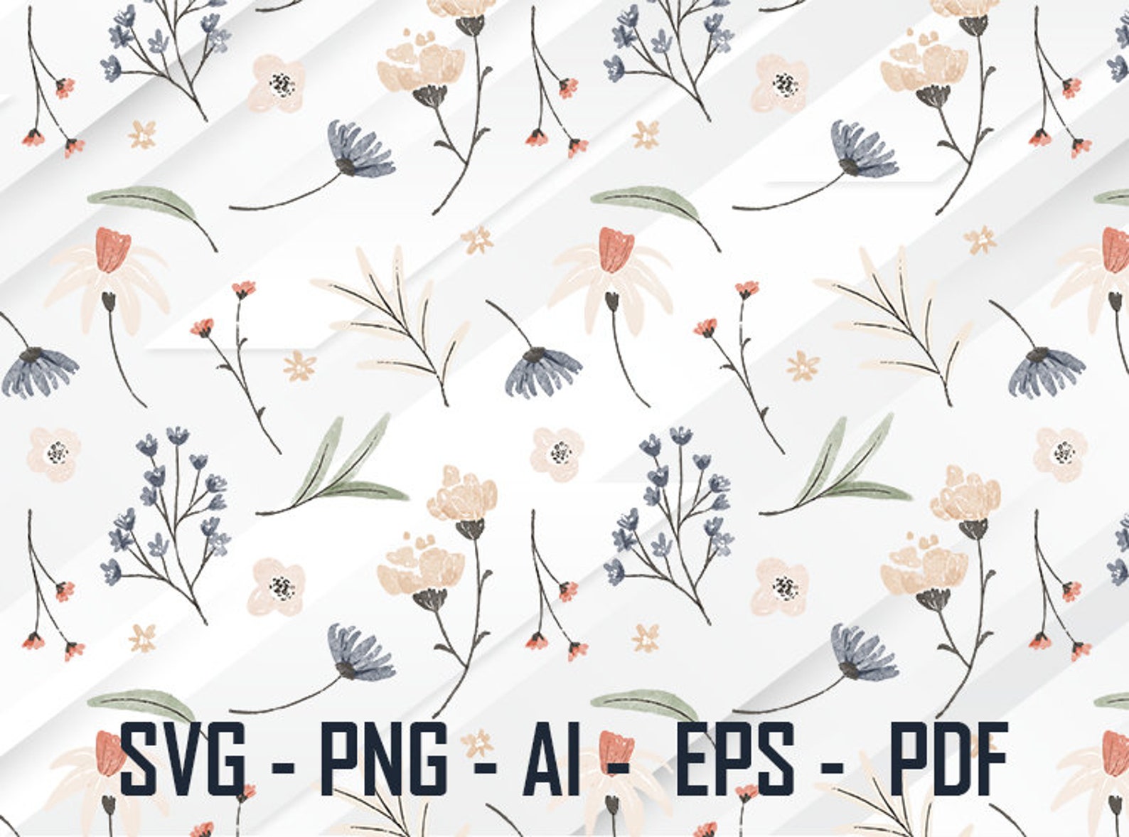 Flower Pattern Svg Png Flower Svg Png Cut and Print Ready Etsy