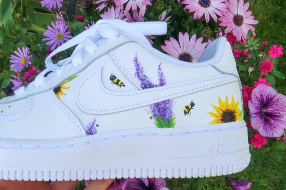 Custom Nike Air Force 1 Flower Power