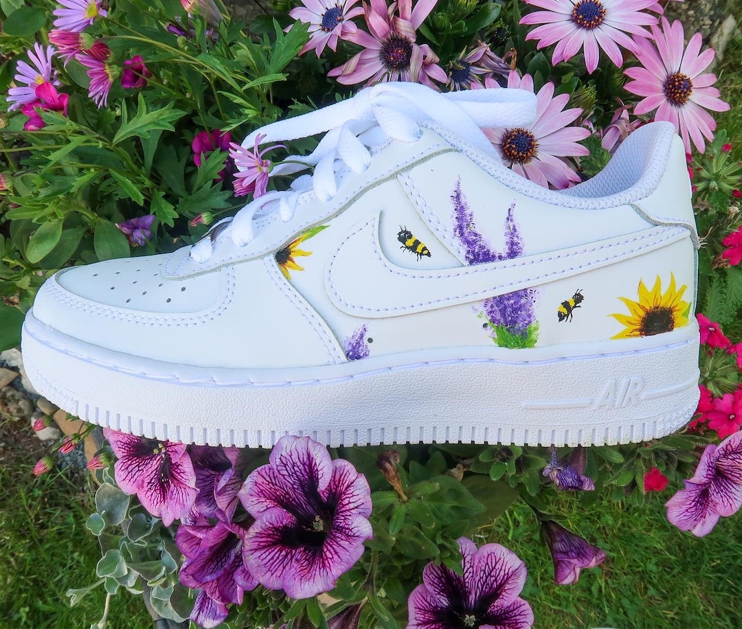 nike air force one flower
