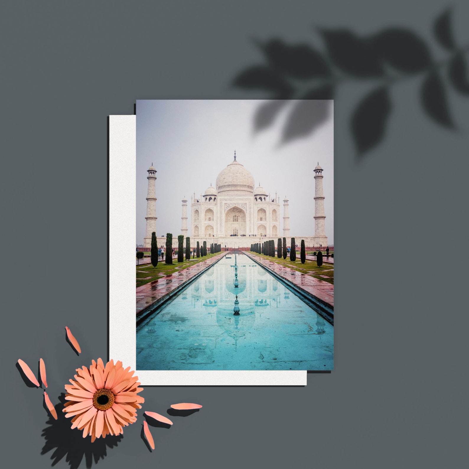 Photo encadr Taj Mahal Agra en Inde Photographie noir Photo encadr Taj Mahal Agra en Inde Photographie noir