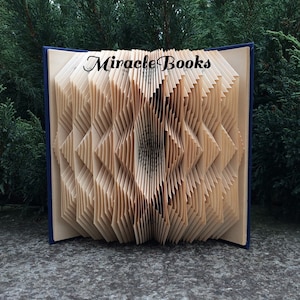 Triangles BOOK FOLDING PATTERN + Instructions - Book Fold - Folded Book - mmf - Pattern Only