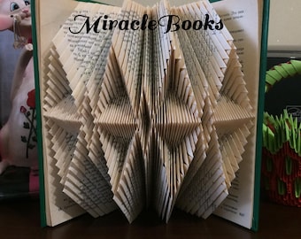 Geometric BOOK FOLDING PATTERN Figures 15 (Rhombuses and Triangles) + Instructions - Rhombus Book Folding - Folded Book - mmf - Pattern Only