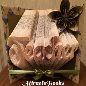 Lehrer BUCH MUSTER + Anleitung - Book Fold - Folded Book - mmf - Pattern Only