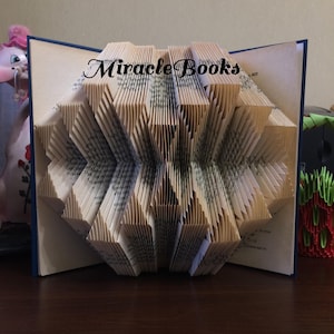 Geometric BOOK FOLDING PATTERN Figures 11 (Triangles) + Instructions - Triangles Book Folding - Book Fold - Folded Book - mmf - Pattern Only