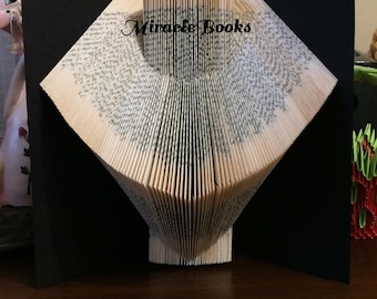 Escultura de libro 19 PATRÓN DE DOBLADO DE LIBROS + Instrucciones - Plegado geométrico de libro - Figura geométrica - Libro plegado - mmf - Solo patrón