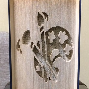 Paint Palette BOOK FOLDING PATTERN + Instructions - Book Fold - Folded Book - Cut and Fold - 180 Invert - Pattern Only